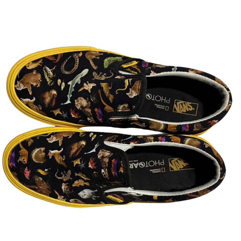 RARE Vans Limited Edition National Geographic Women 6.5/Big Kids 5 - Picture 9 of 11